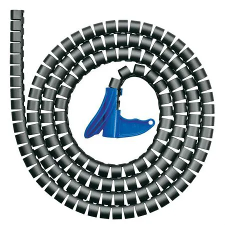 Organizador de fios espiral HWPP25 23mmx2m preto 1 und - Hellermanntyton