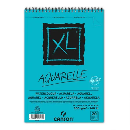 Bloco XL aquarela A5 300g - com 20 folhas - Canson