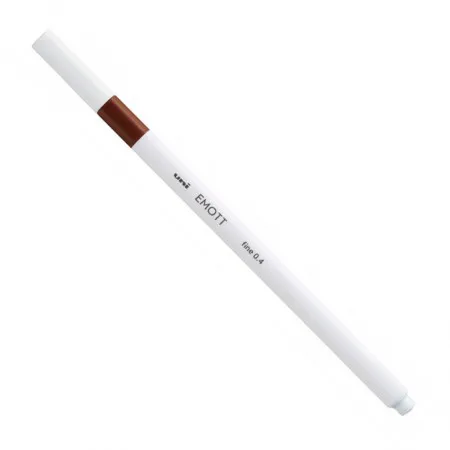 Caneta hidrográfica Emott fine 0.4mm PEMSY21 - Marrom - Uni-ball
