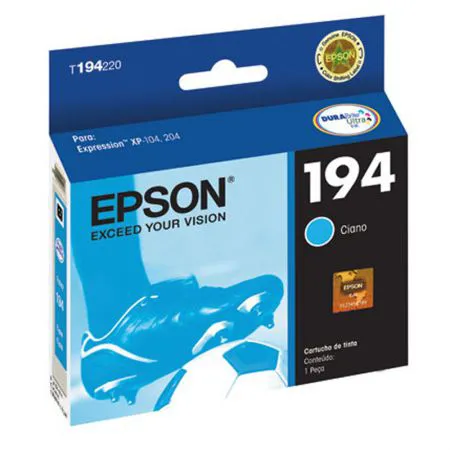 Cartucho Epson (194) T194220 Ciano 150 páginas
