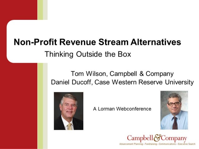 Nonprofit Revenue Stream Alternatives: Thinking Outside the Box