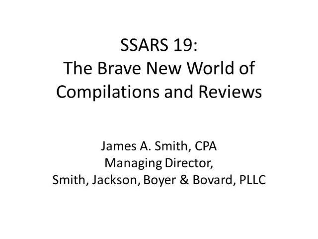 SSARS 19: The Brave New World of Compilations and Reviews
