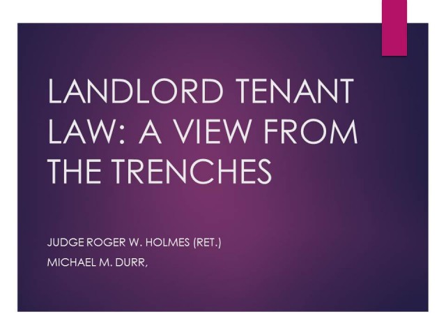 Illinois Landlord and Tenant Law Update