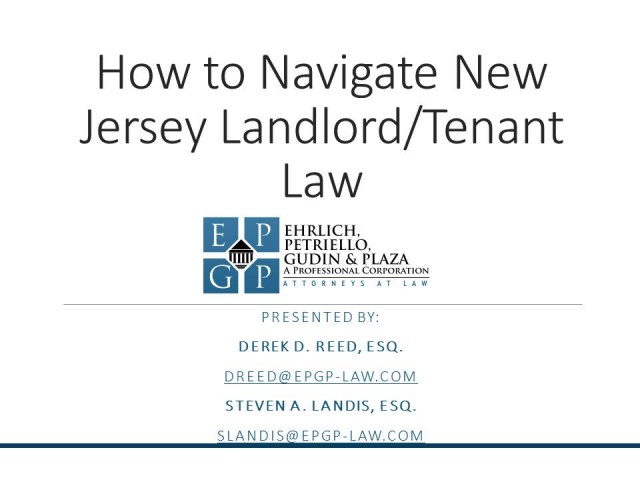 How to Navigate New Jersey Landlord/Tenant Law