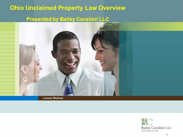 Ohio Unclaimed Property Reporting