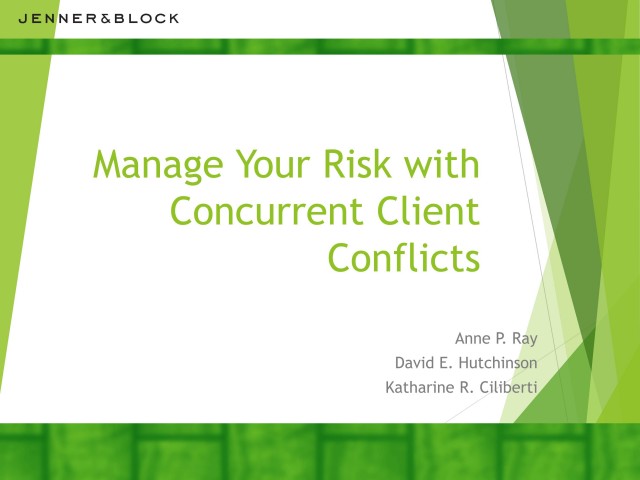 Manage Your Risk With Concurrent Client Conflicts