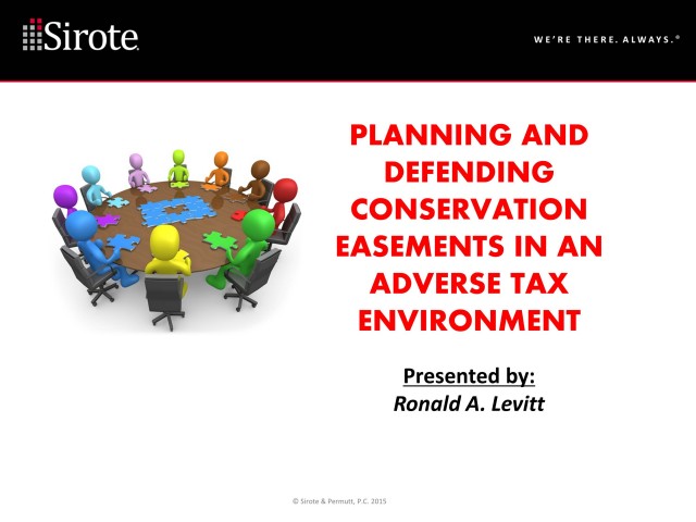 Conservation Easement Planning: Preserving Open Space and the Natural Environment