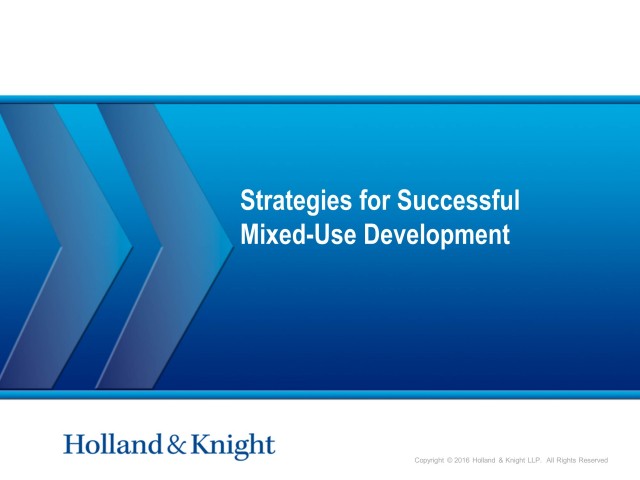 Strategies for Successful Mixed-Use Development