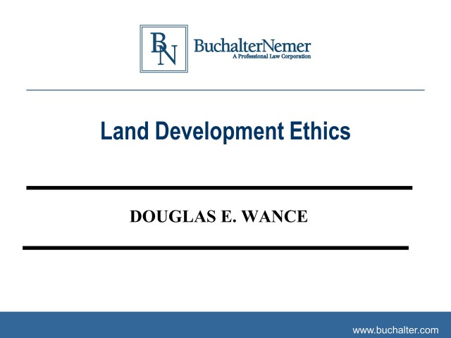 Land Development Ethics