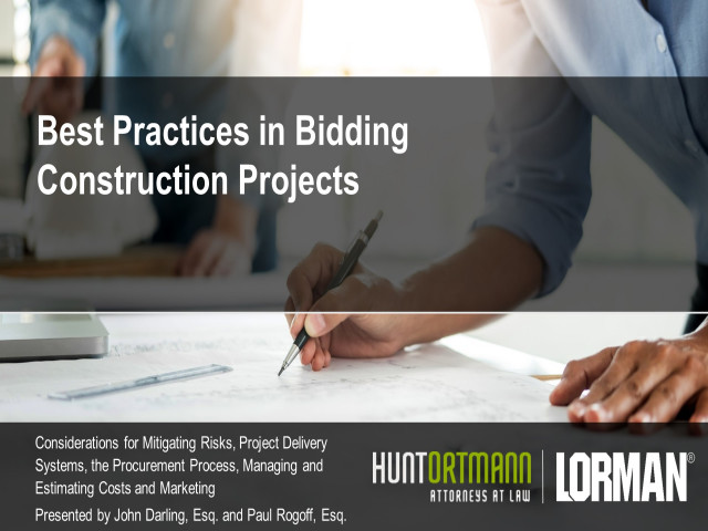 Best Practices in Bidding Construction Projects