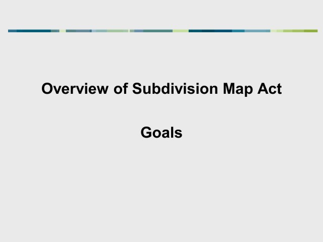 Current Issues in Plat and Subdivision Law