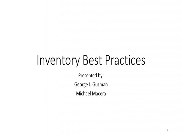 Inventory Best Practices