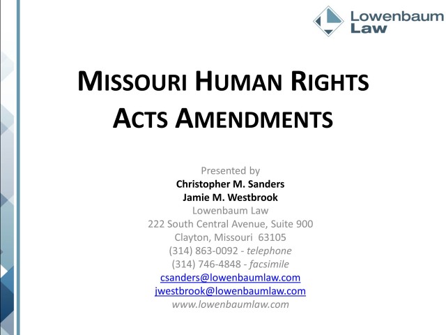 Discrimination and Human Rights in Missouri