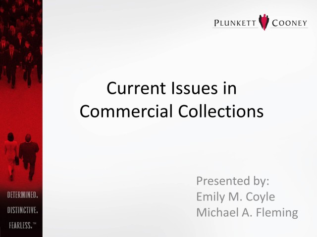 Current Issues in Commercial Collections