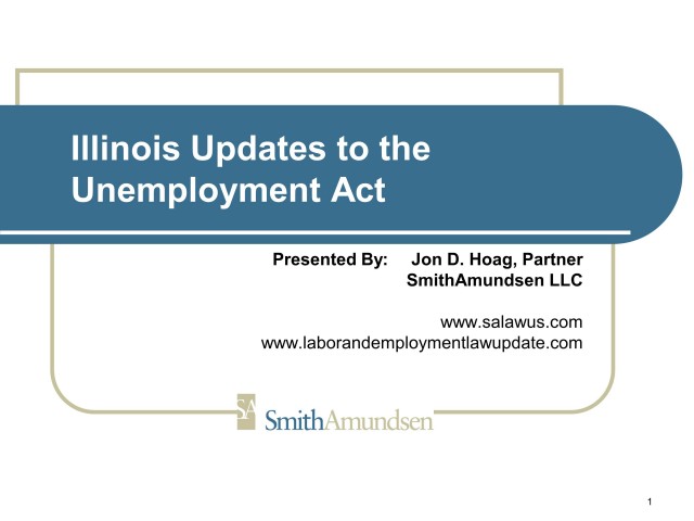 Illinois Updates to the Unemployment Act