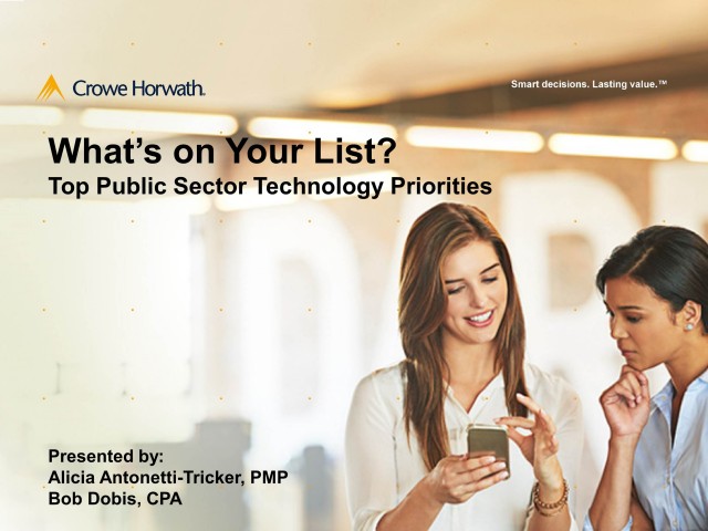 Technology for the Public Sector