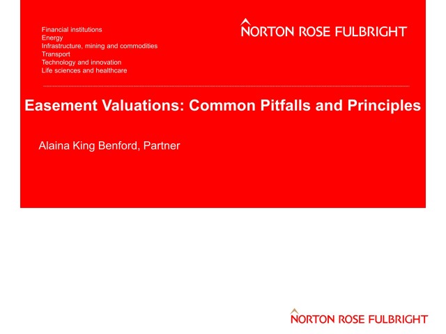 Easement Valuations: Common Pitfalls and Principles