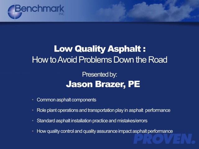 Low Quality Asphalt: How to Avoid Problems Down the Road