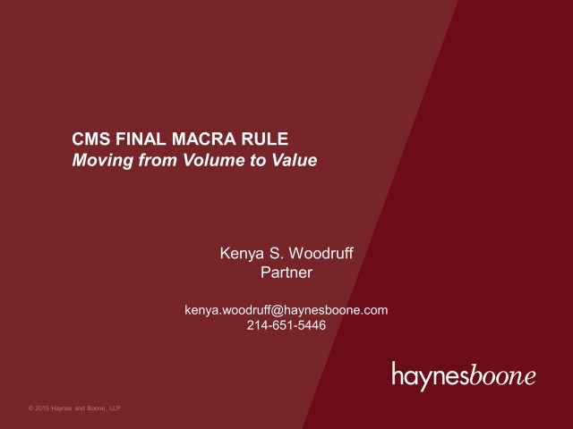 CMS Final MACRA Rule