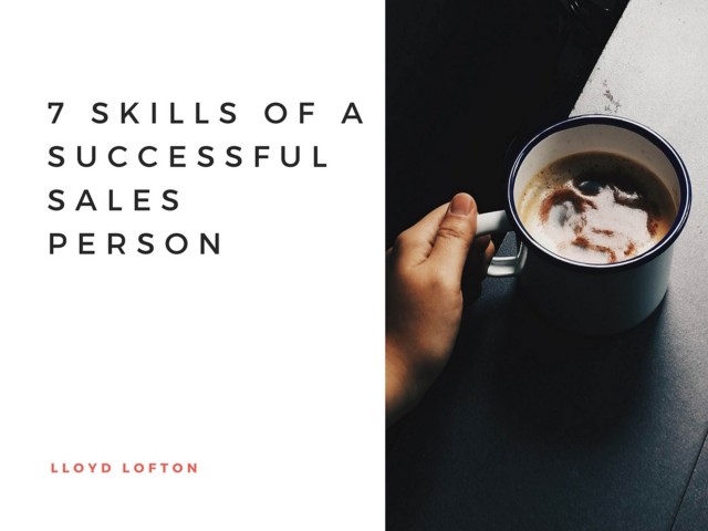 7 Skills of a Successful Sales Person