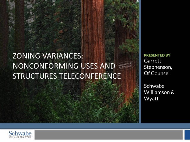 Zoning Variances: Nonconforming Uses and Structures