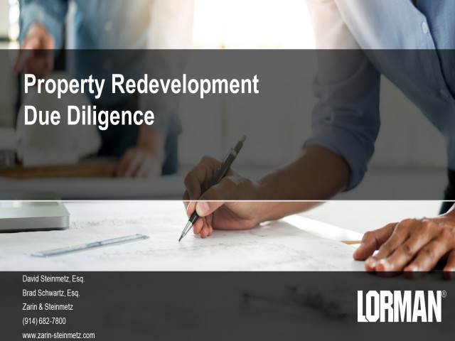 Property Redevelopment Due Diligence