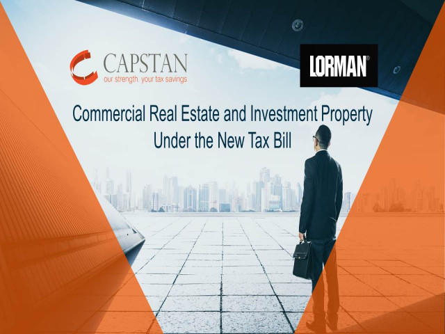 Commercial Real Estate and Investment Property Under the New Tax Bill