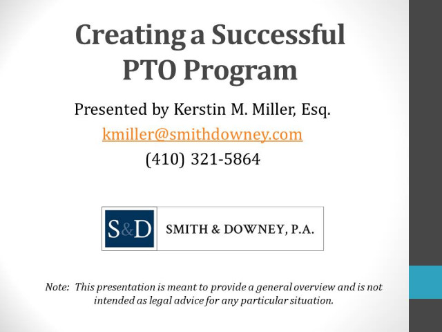 Successful PTO Programs