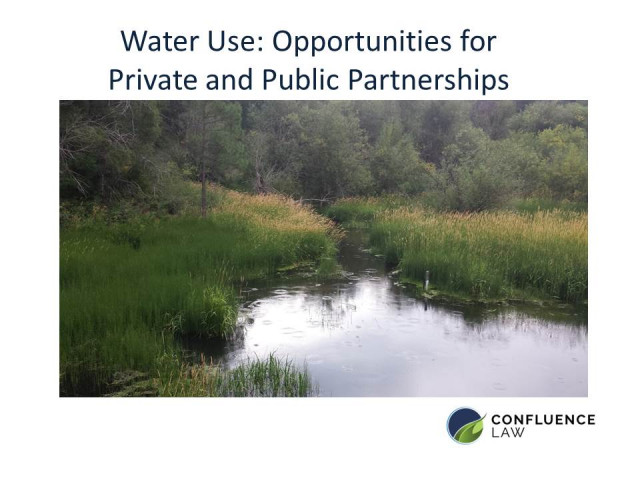 Private/Public Partnerships for Water Development