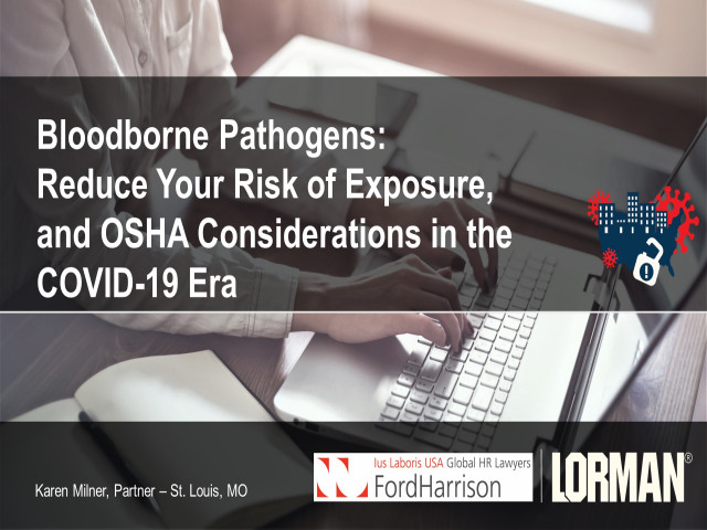 Bloodborne Pathogens: Reduce Your Risk of Exposure