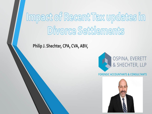 The Impact of Recent Tax Updates in Divorce Settlements