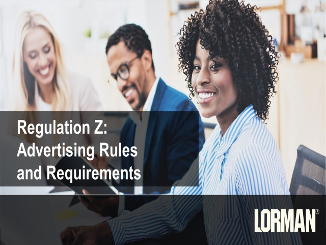 Regulation Z: Advertising Rules and Requirements