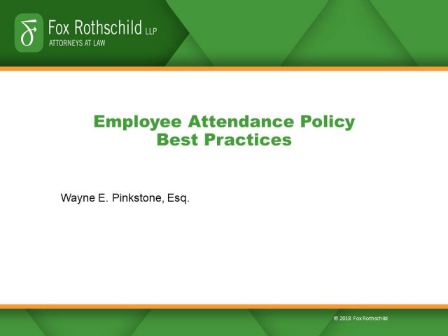 Employee Attendance Policy Best Practices