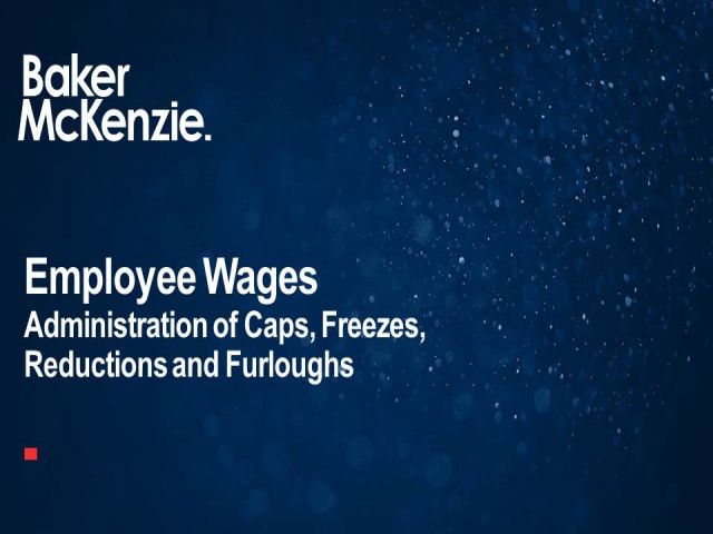 Employee Wages: Administration of Caps, Freezes, Reductions and Furloughs