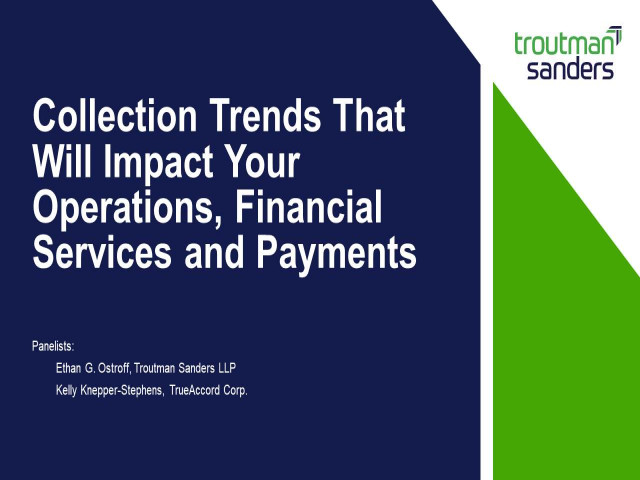 Collection Trends That Will Impact Your Operations, Financial Services and Payments