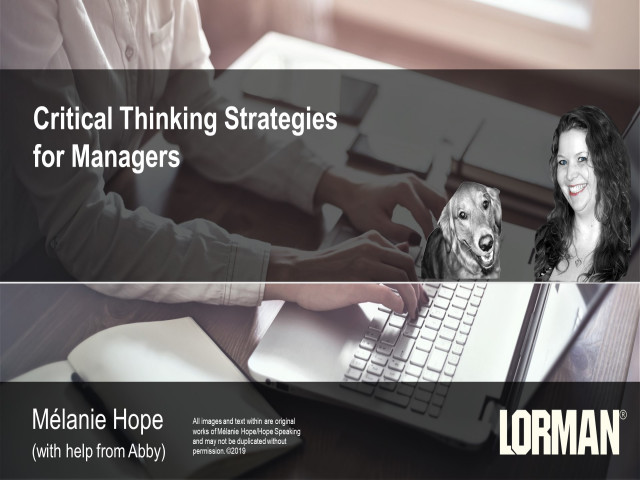 Critical Thinking Strategies for Managers