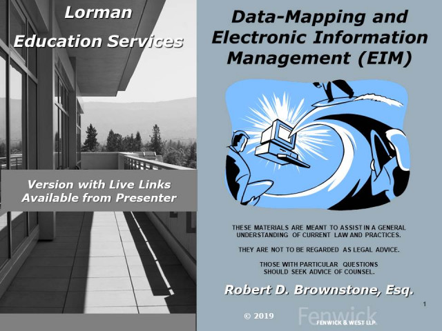 Data Mapping and Electronic Information Management