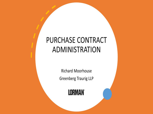 Purchasing Contract Administration