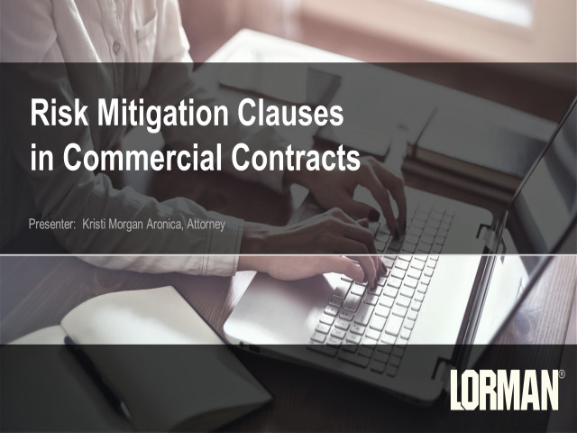 Risk Mitigation Provisions in Commercial Contracts