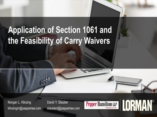 Application of 1061 and the Feasibility of Carry Waivers