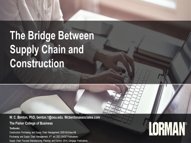 The Bridge Between Supply Chain and Construction