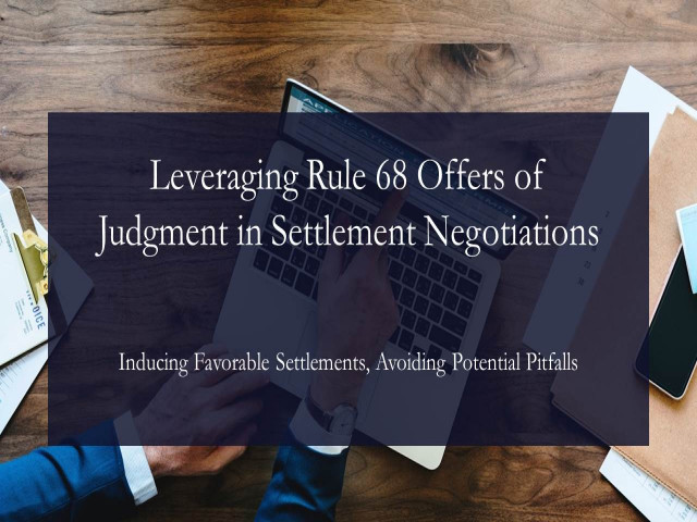 Understanding Rule 68 Offers of Judgment