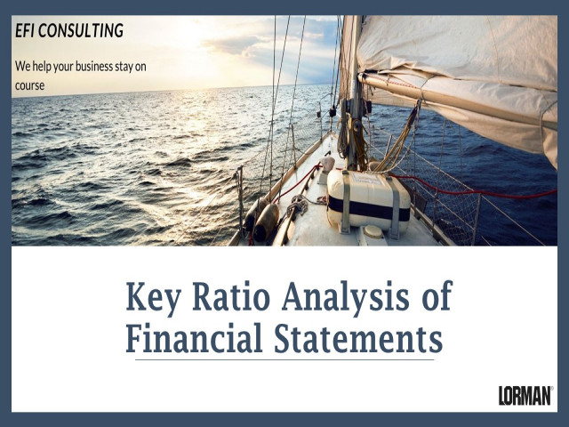 Key Ratio Analysis of Financial Statements