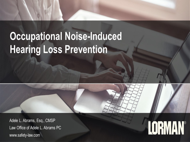 Occupational Noise-Induced Hearing Loss