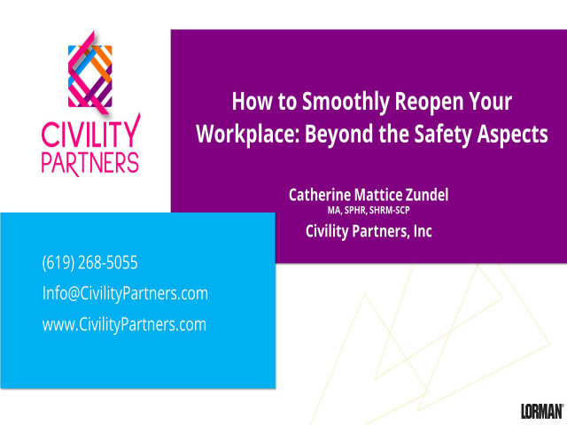 How to Smoothly Reopen Your Workplace: Beyond the Safety Aspects  