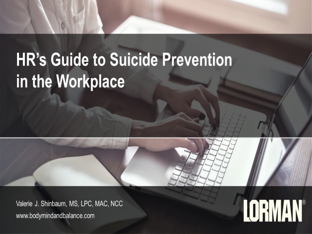 HR's Guide to Suicide Prevention in the Workplace
