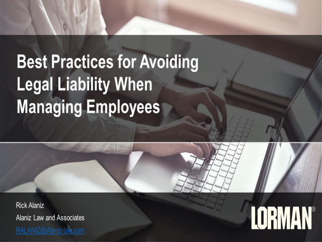 Best Practices for Avoiding Legal Liability When Managing Employees