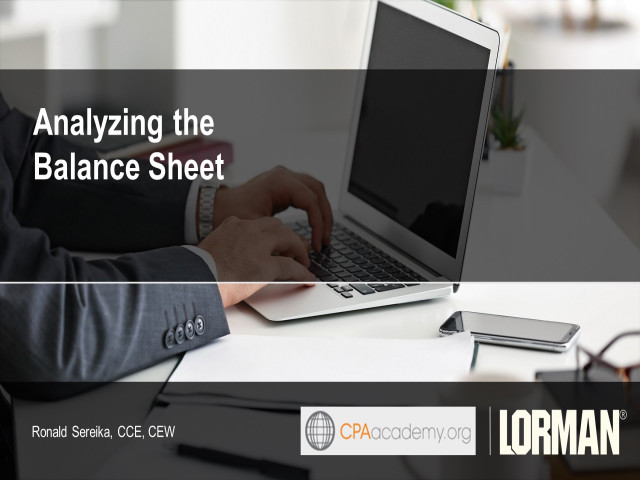 Financial Statement Series Part I: Reading and Understanding the Balance Sheet