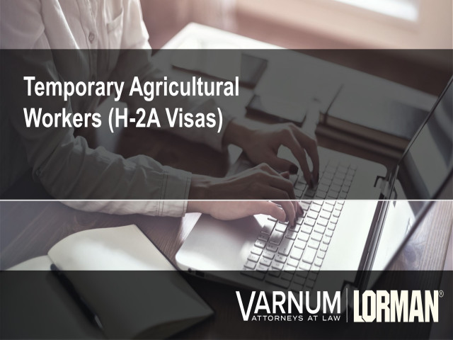 Temporary Agricultural Workers (H-2A Visas)