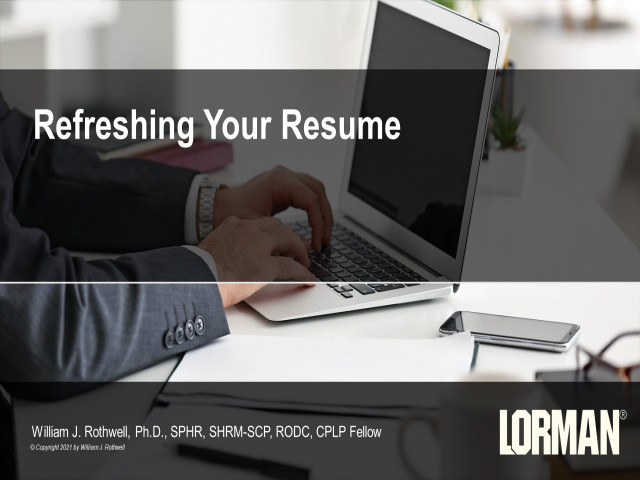 Refreshing Your Resume